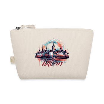 Tallinn Capital Estonia Baltic Gift - Organic Pouch - nature - Front