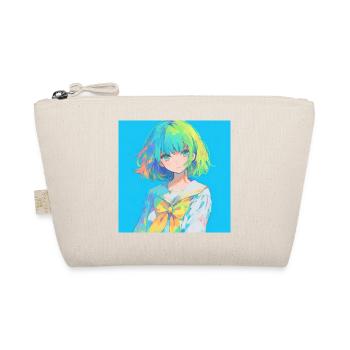 anime, schulmädchen, waifu, japan - Bio-Täschchen - Natur - Vorne