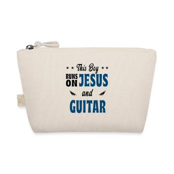 This boy is playing Jesus and guitar - Organic Pouch - nature - Front