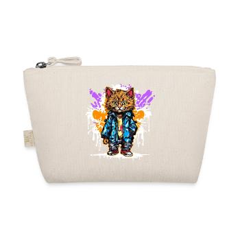 Drawing Illustration Cat Graffiti Art Sprayer - Organic Pouch - nature - Front