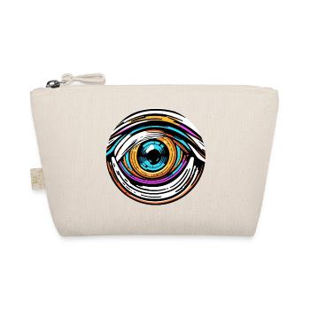 Psychedelic / Auge / Psychobilly / Comic / bunt - Bio-Täschchen - Natur - Vorne