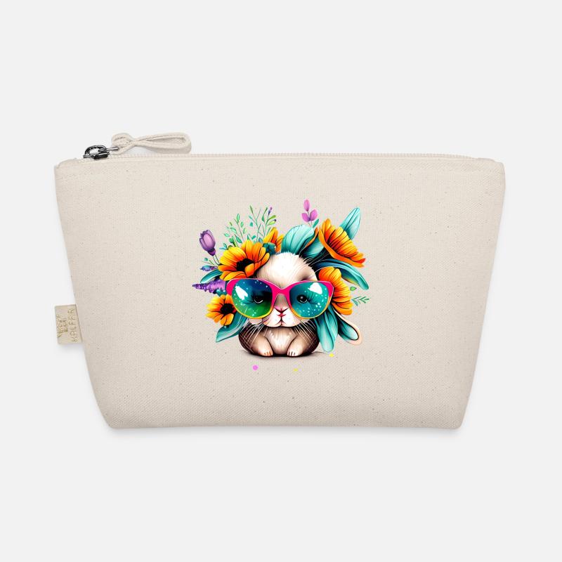 Bunny Illustration Organic Pouch