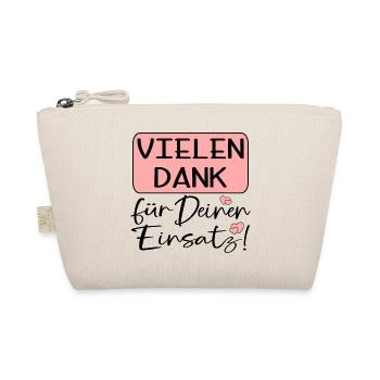 DANKESCHÖNGESCHENKE VIELEN DANK FÜR DEINEN EINSATZ - Bio-Täschchen - Natur - Vorne