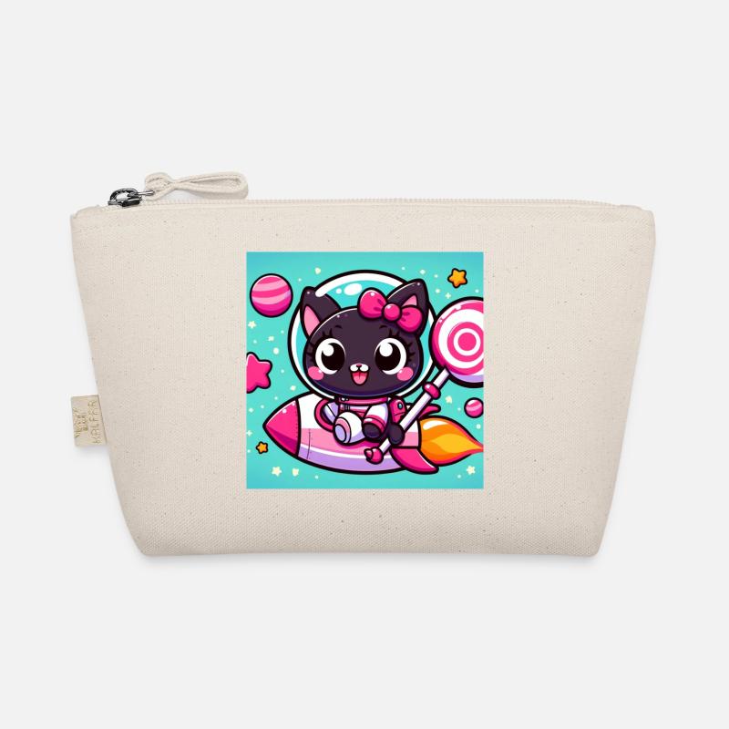 Chat de l’espace mignon / Fusée et sucette Trousse biologique