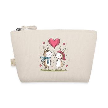 Drôle Lapin Couple Aimant Couple Saint Valentin - Trousse biologique - nature - Devant