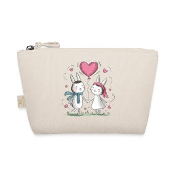Drôle Lapin Couple Aimant Couple Saint Valentin - Trousse biologique - nature - Devant