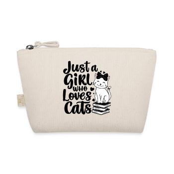Juste une fille qui aime les chats amoureux des chats - Trousse biologique - nature - Devant