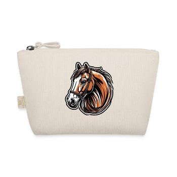 Pony / Pferd / Tier / reiten / Mähne - Bio-Täschchen - Natur - Vorne