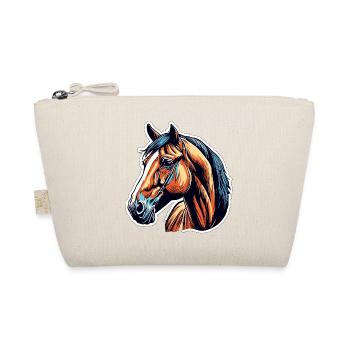Pony / Horse / Animal / Riding / Mane - Organic Pouch - nature - Front
