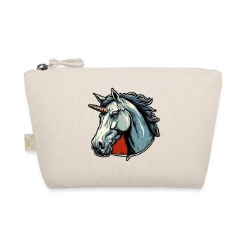 Unicorn / Mythical Creatures / Fairy Tale / Magic / Glitter - Organic Pouch - nature - Front
