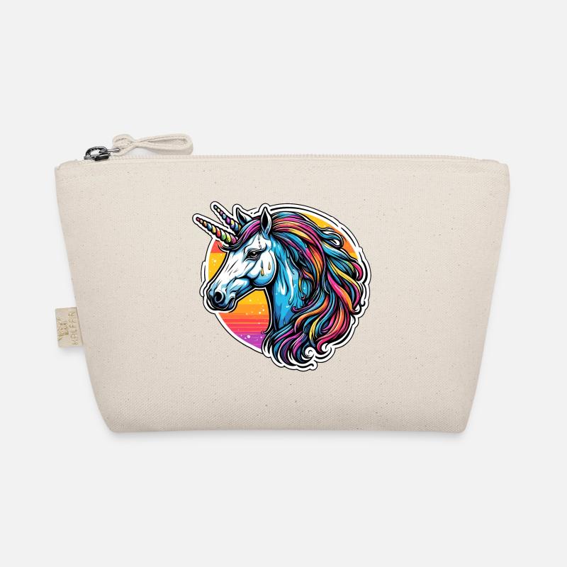 Unicorn / Mythical Creatures / Fairy Tale / Magic / Glitter Organic Pouch