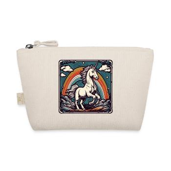 Unicorn / Mythical Creatures / Fairy Tale / Magic / Glitter - Organic Pouch - nature - Front