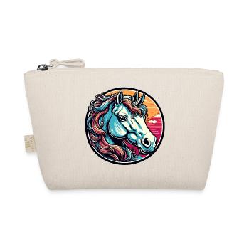 Unicorn / Mythical Creatures / Fairy Tale / Magic / Glitter - Organic Pouch - nature - Front