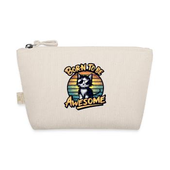 Born to Be Awesome: A Cat’s Confidence - Organic Pouch - nature - Front