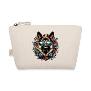 Cool German Shepherd Dog Sunglasses Gift - Organic Pouch - nature - Front