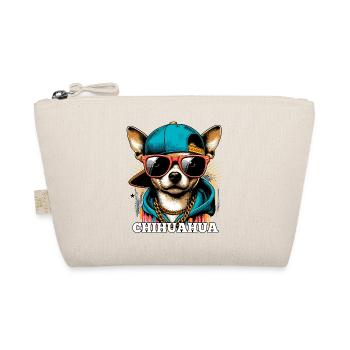 Cool Chihuahua Dog Sunglasses Gift - Organic Pouch - nature - Front