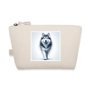 Schlittenhund - Bio-Täschchen - Natur - Vorne