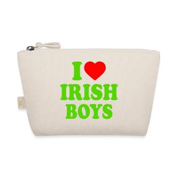 I love irish boys - Organic Pouch - nature - Front