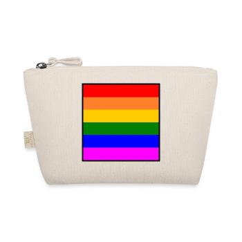 Regenbogenfahne regenbogen lgbt flagge - Bio-Täschchen - Natur - Vorne
