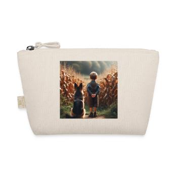 German Shepherd Art - Organic Pouch - nature - Front