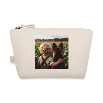 German Shepherd Art - Organic Pouch - nature - Front