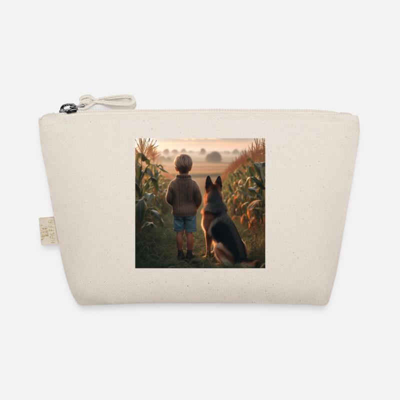 German Shepherd Art Organic Pouch