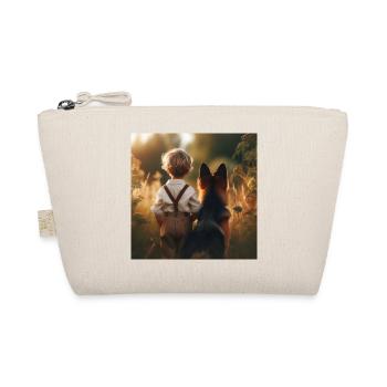 German Shepherd Art - Organic Pouch - nature - Front