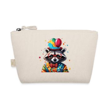 Clown Animal / Cirque / Drôle / Coloré / Raton laveur - Trousse biologique - nature - Devant