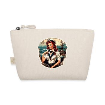 Marin / Pin-up / Navire / Bateau / Ancre / Dame - Trousse biologique - nature - Devant