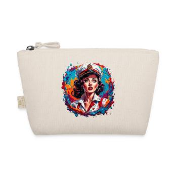 Marin / Pin-up / Navire / Bateau / Ancre / Dame - Trousse biologique - nature - Devant