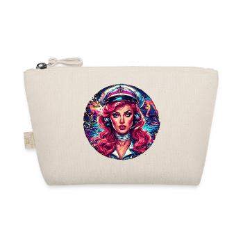 Marin / Pin-up / Navire / Bateau / Ancre / Dame - Trousse biologique - nature - Devant
