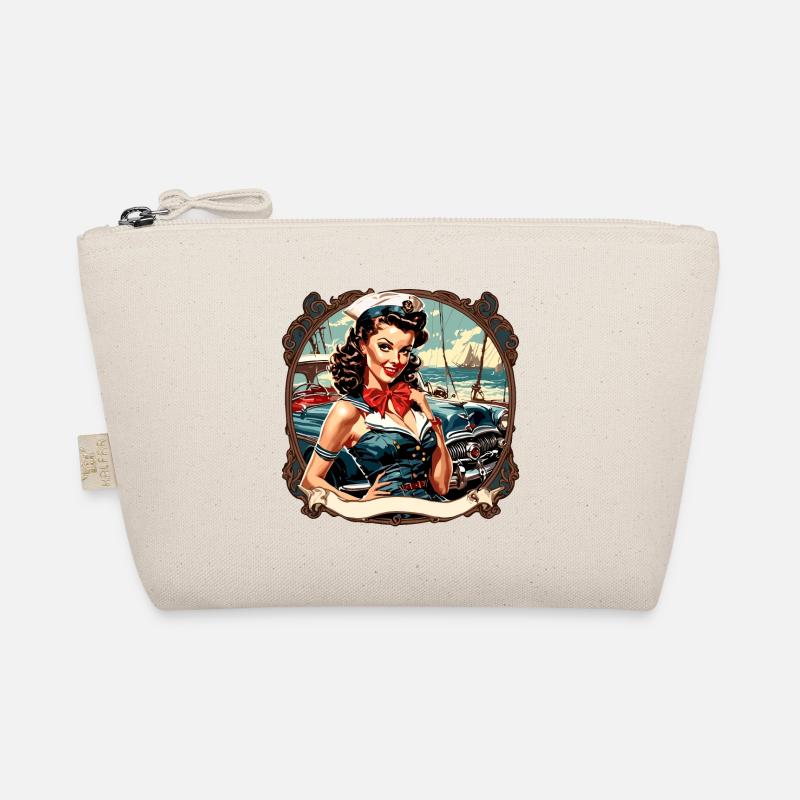 Matrosin / Pinup / Schiff / Boot / Anker / Lady Bio-Täschchen