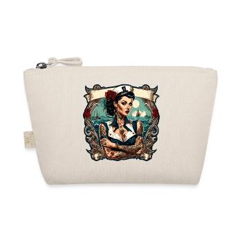 Marin / Pin-up / Navire / Bateau / Ancre / Dame - Trousse biologique - nature - Devant
