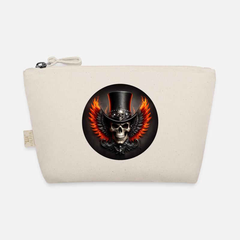 Crâne avec des ailes et du feu Trousse biologique
