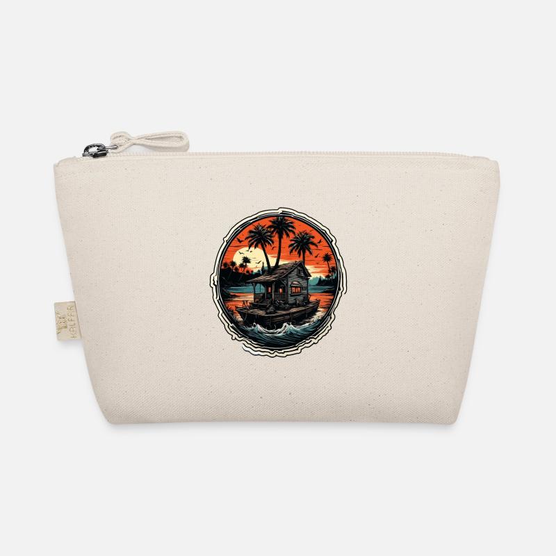 Plage / Île / Vacances / Été / Soleil / Mer Trousse biologique