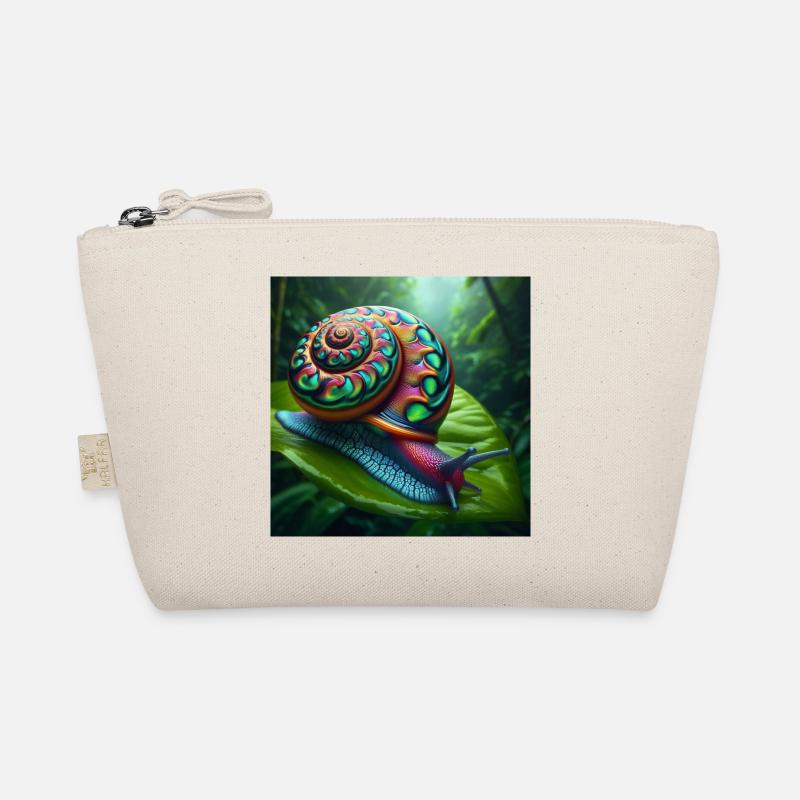 Mehrfarbige Schnecke Bio-Täschchen