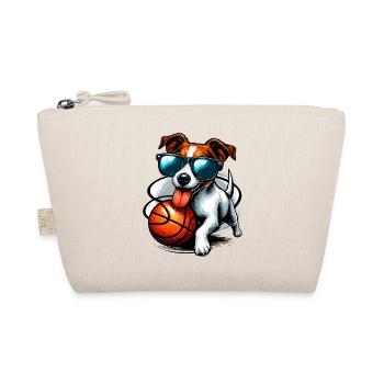 Jack Russell Terrier Basketball Sonnenbrille Gesch - Bio-Täschchen - Natur - Vorne