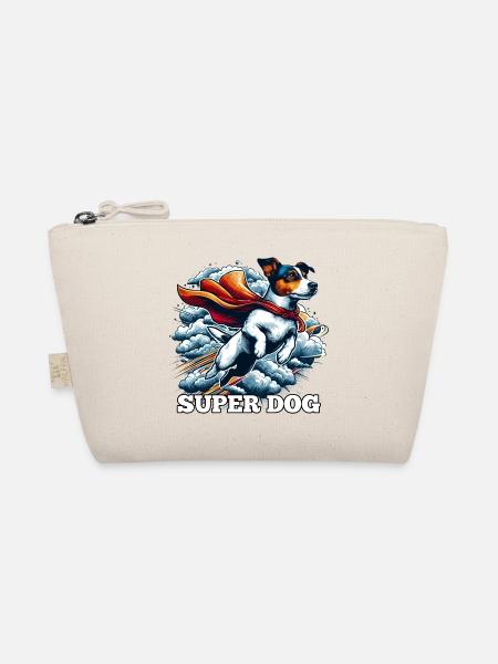 Super Hund Jack Russell Terrier Geschenk - Bio-Täschchen - Natur