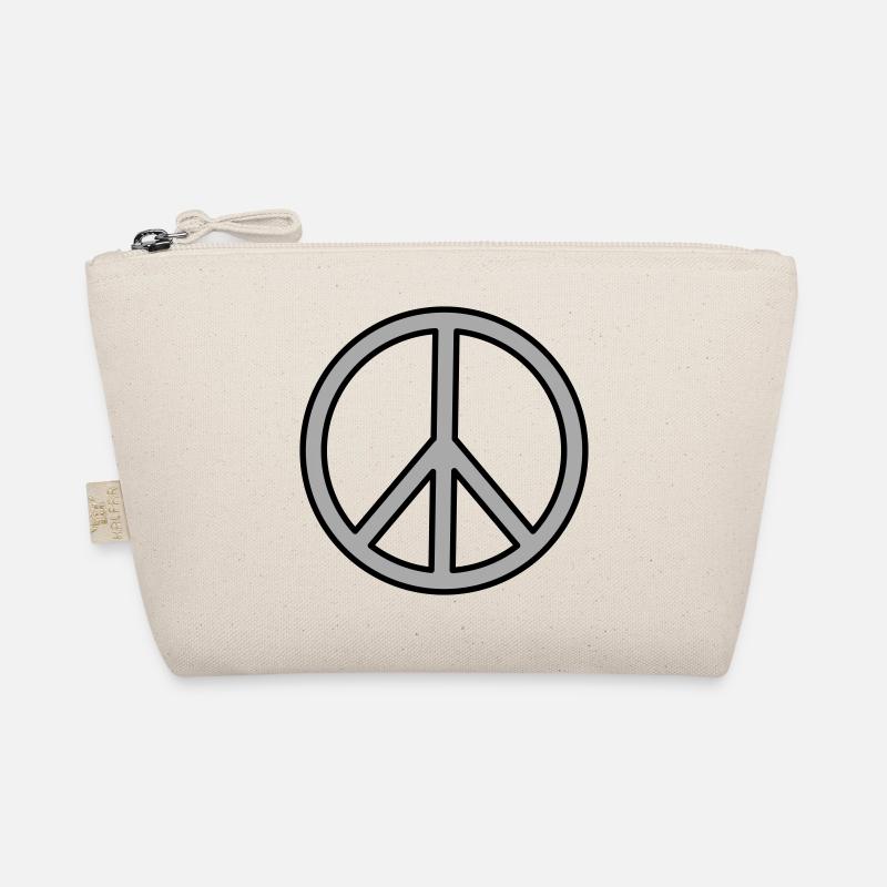 Peace Sign - Organic Pouch - nature