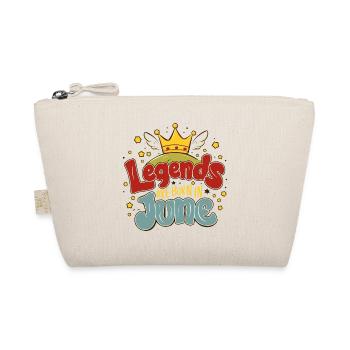 Legends are born in June - Bio-Täschchen - Natur - Vorne