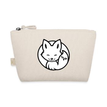 Little Fox (Black & White) - Organic Pouch - nature - Front