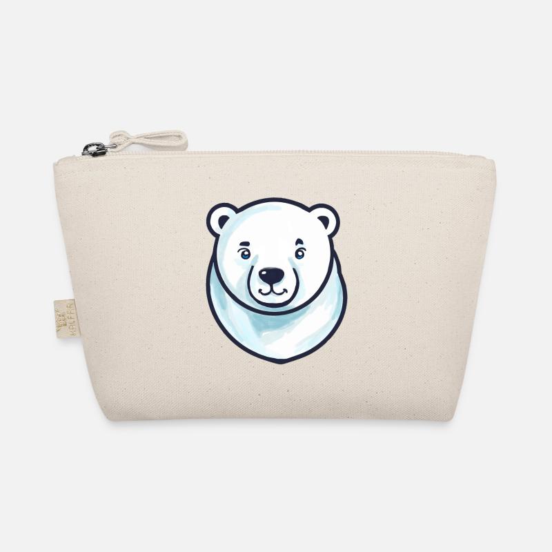 Polar Bear Head (comic) Organic Pouch