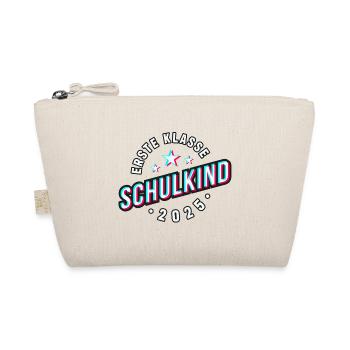Erste Klasse Schulkind 2025 cooler Style - Bio-Täschchen - Natur - Vorne