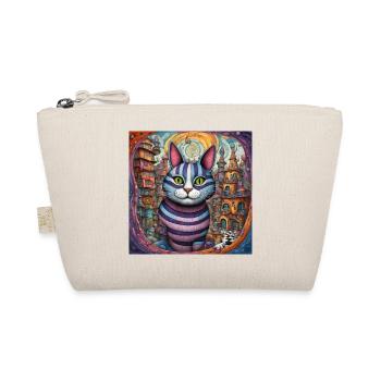 Surreale Pop-Tiere 8 Katze - Bio-Täschchen - Natur - Vorne