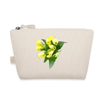 Delicate yellow calla flowers - Organic Pouch - nature - Front