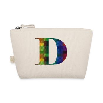 Buchstabe D Vintage - Bio-Täschchen - Natur - Vorne