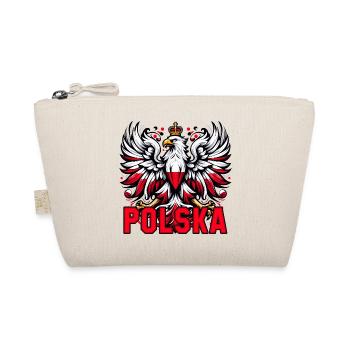 Polen Polska polnisch rot weiß Geschenk - Bio-Täschchen - Natur - Vorne