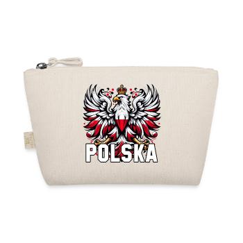 Polen Polska polnisch rot weiß Geschenk - Bio-Täschchen - Natur - Vorne