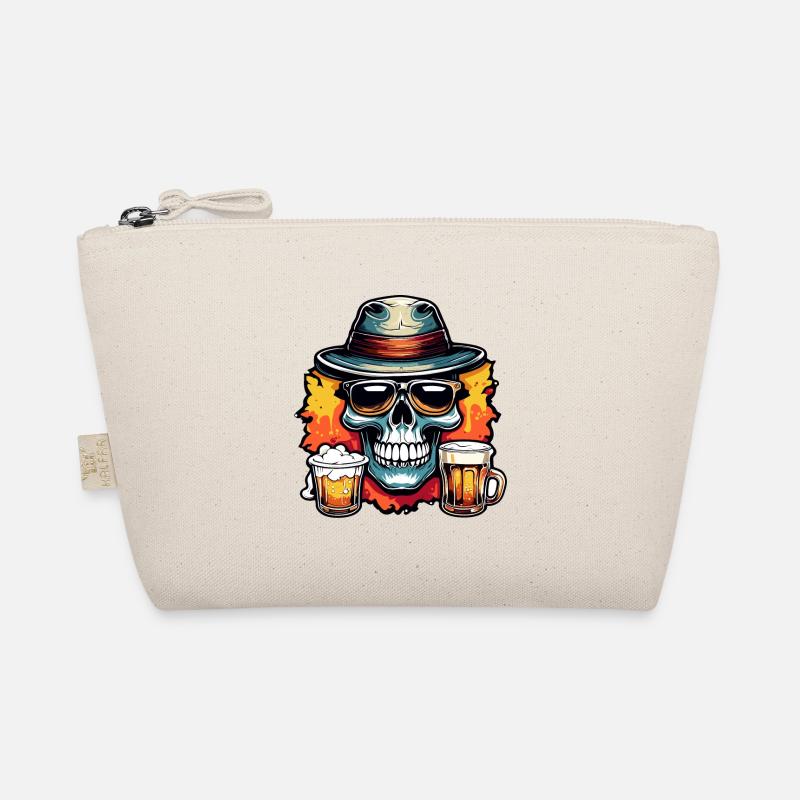 Skull / Skull / Skeleton / Gothic / Tattoo Organic Pouch