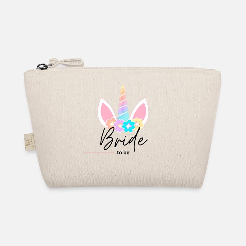 Bride to be with unicorn crown Organic Pouch